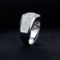 Moissanite Men’s Ring – 1.06cttw 925 Silver Gold Plated Hip Hop Jewelry