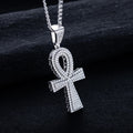 Moissanite Iced Out Cross Pendant – 925 Silver Hip Hop Necklace