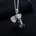 Iced Out Elephant Pendant – 925 Silver Moissanite Hip Hop Necklace