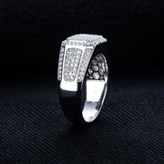 Moissanite Ring – 925 Sterling Silver Iced Out Hip Hop Jewelry