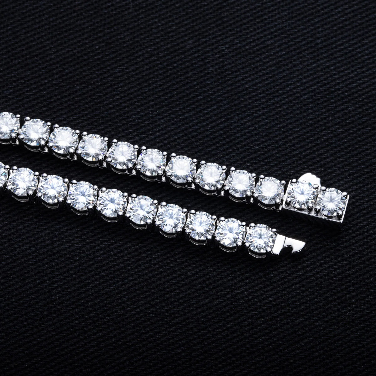 Moissanite Tennis Bracelet – 925 Silver