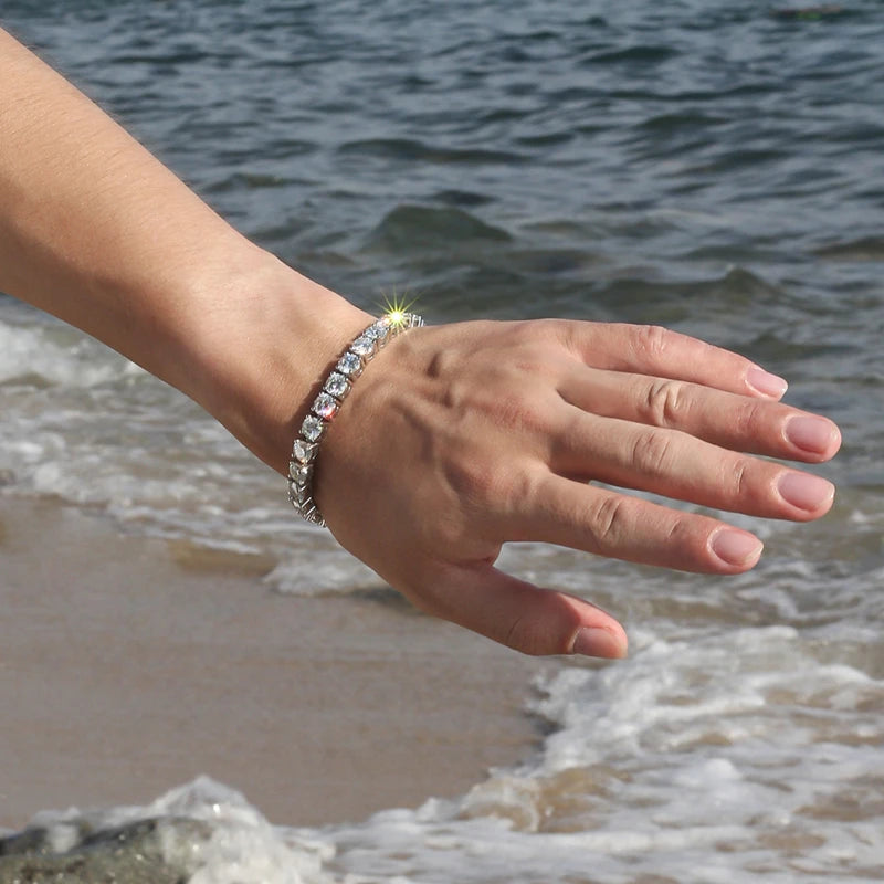 Moissanite Tennis Bracelet – 925 Silver