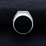Moissanite Ring – 925 Sterling Silver Iced Out Hip Hop Jewelry