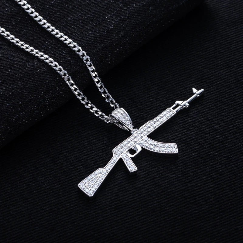 1.87cttw Moissanite AK Pendant – 925 Silver Iced Necklace
