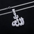 2.9cttw Moissanite Allah Pendant – 925 Silver Islamic Hip Hop Necklace