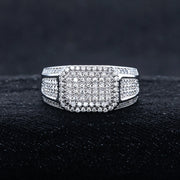 Moissanite Ring – 925 Sterling Silver Iced Out Hip Hop Jewelry
