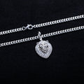 Iced Out Lion Pendant – 925 Silver Moissanite Hip Hop Necklace