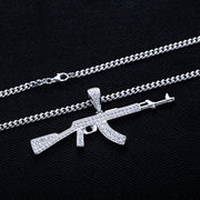 1.87cttw Moissanite AK Pendant – 925 Silver Iced Necklace