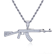 1.87cttw Moissanite AK Pendant – 925 Silver Iced Necklace