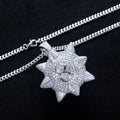 11.35cttw Moissanite Meteor Hammer Pendant – 925 Silver Hip Hop Necklace