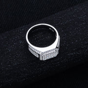 Moissanite Ring – 925 Sterling Silver Iced Out Hip Hop Jewelry