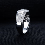 Moissanite Ring – 925 Sterling Silver Iced Out Hip Hop Jewelry