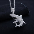 2.79cttw Moissanite Shark Pendant – 925 Silver Necklace