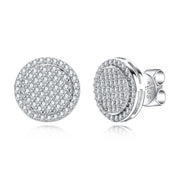 0.9cttw Moissanite Stud Earrings – 925 Silver