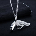 Moissanite Pistol Pendant – 925 Silver Iced Out Hip Hop Necklace