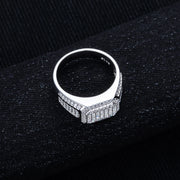 Moissanite Ring – 925 Sterling Silver Iced Out Hip Hop Jewelry