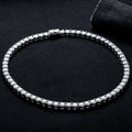 Moissanite Iced Out Tennis Necklace – 32–79cttw 925 Silver