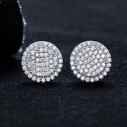 0.9cttw Moissanite Stud Earrings – 925 Silver