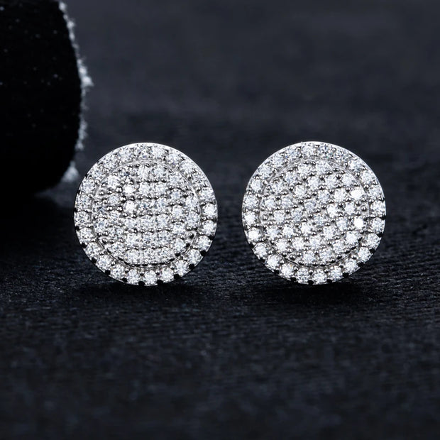 0.9cttw Moissanite Stud Earrings – 925 Silver