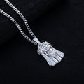 Moissanite Jesus Pendant – 925 Silver Iced Out Necklace