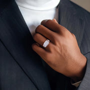 Moissanite Ring – 925 Sterling Silver Iced Out Hip Hop Jewelry