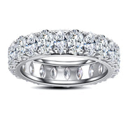 0.5ct Moissanite Dual-Cut Wedding Band – 925 Silver Fine Jewelry