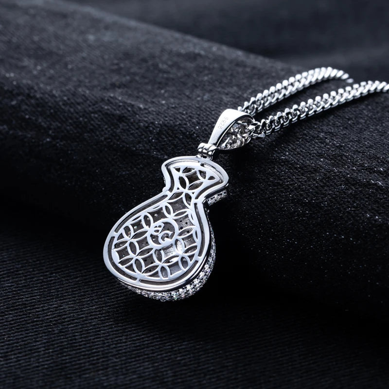 2.8cttw Moissanite Money Bag Pendant – 925 Silver Hip Hop Necklace