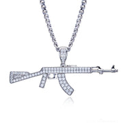 1.87cttw Moissanite AK Pendant – 925 Silver Iced Necklace