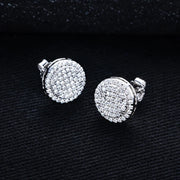 0.9cttw Moissanite Stud Earrings – 925 Silver