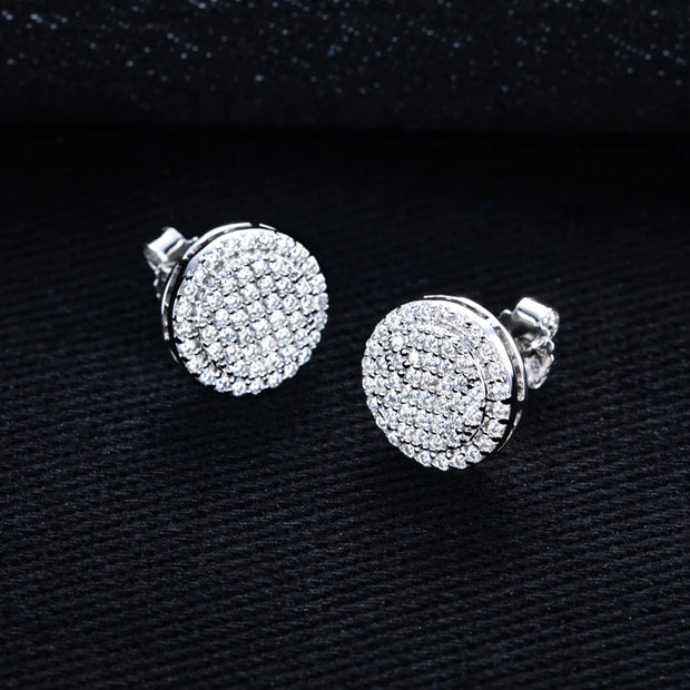 0.9cttw Moissanite Stud Earrings – 925 Silver