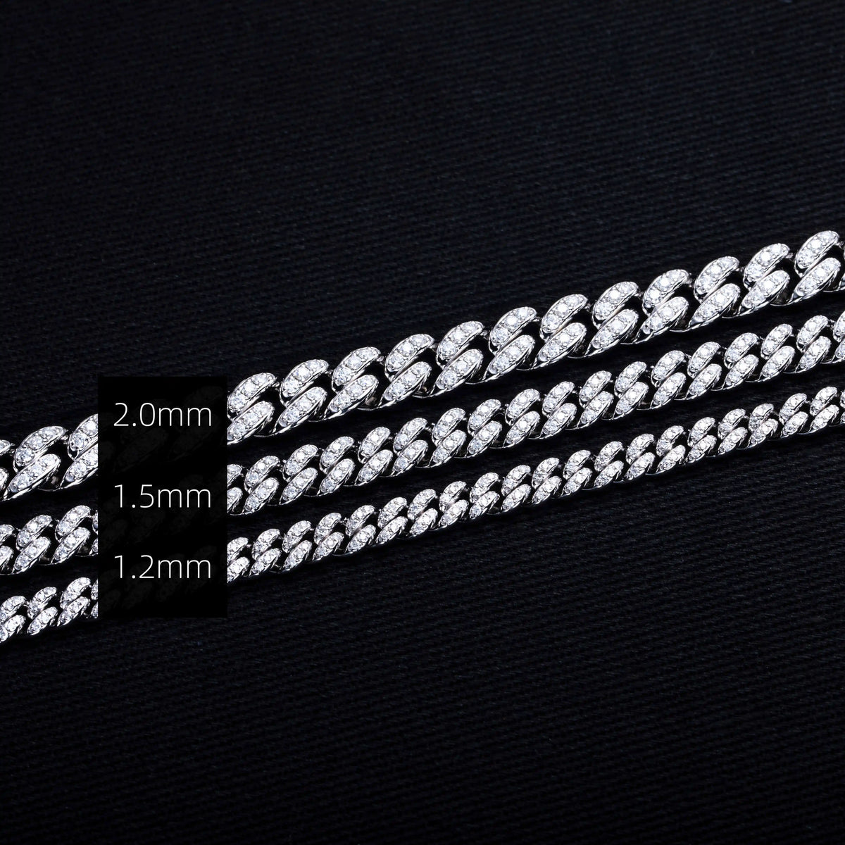 Moissanite Cuban Link Bracelet – 925 Silver Iced Out Hip Hop Jewelry