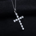 3.3cttw Moissanite Cross Pendant – 925 Silver Iced Out Necklace