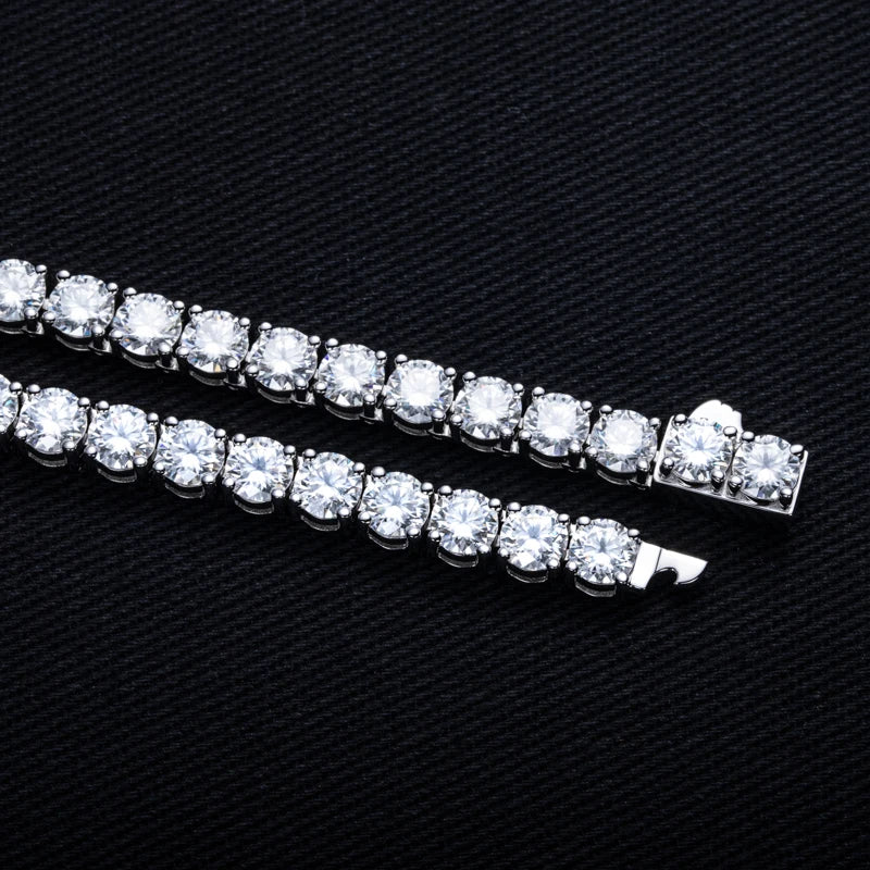 Moissanite Tennis Bracelet – 925 Silver