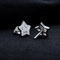0.27ct Star Moissanite Stud Earrings – 925 Silver